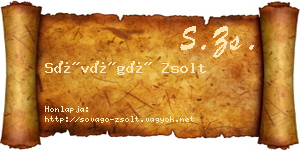 Sóvágó Zsolt névjegykártya