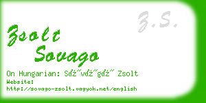 zsolt sovago business card